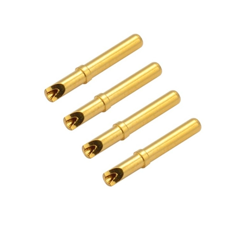 Brass Precision Contact Pin Connector 24K Gold Plated Banana Jack Banana Plug for Medical Devices