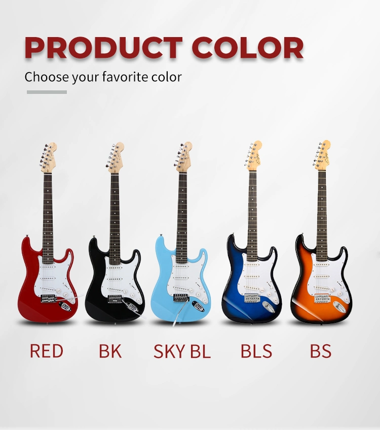 China Factory Customs Martin Guitar Electronic Jazz Guitar Kit String Musical Instruments Colorful Carbon Fiber St Bass Guitar Electric Guitar