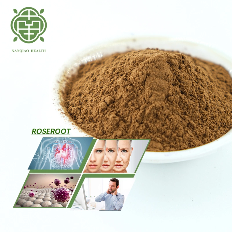 Nanqiao ISO Factory High Quality Pure Natural Rhodiola Rosea Extract Powder 1%-10%, Rosavin: 2%-10%, Total Rosavins 3%-12%