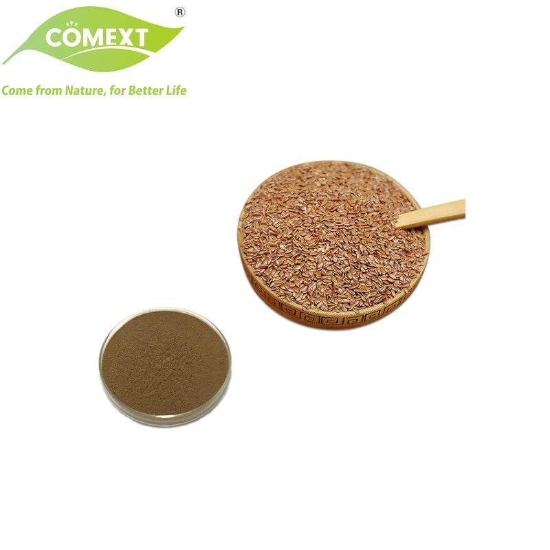 Comext China Pure Natural 20% 40% Secoisolariciresinol Diglucoside (SDG) Flax Seed Extract Powder with ISO Halal Kosher