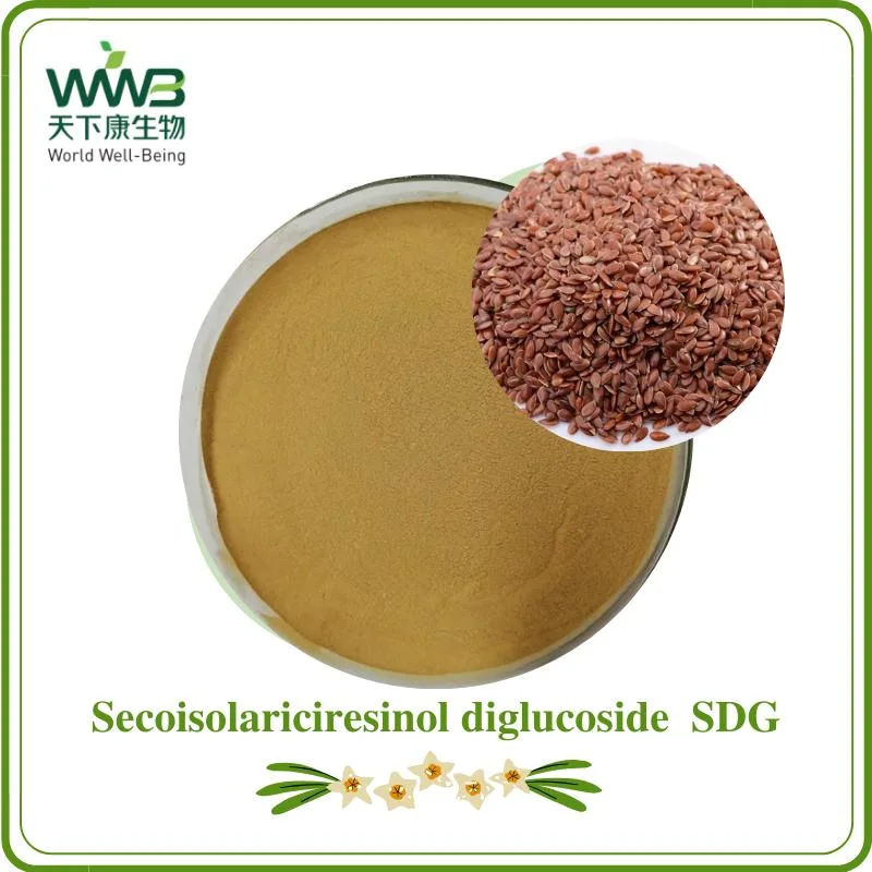 Hunan World Well-Being High Quality Sdg, Secoisolariciresinol Diglucoside, Flaxseed Extract