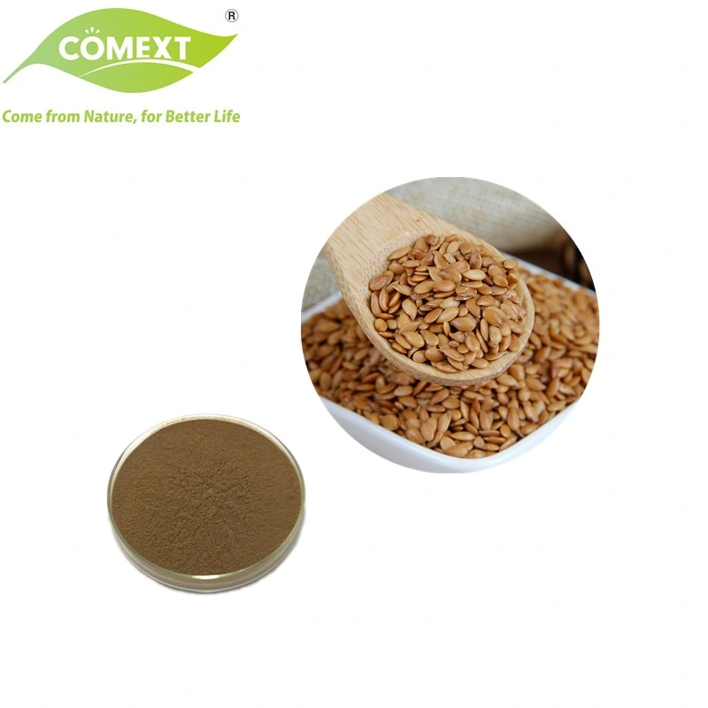 Comext Top Natural Herbal Bulk Supply Menopause Discomfort Flax Seed Extract Secoisolariciresinol Diglucoside Brown Powder