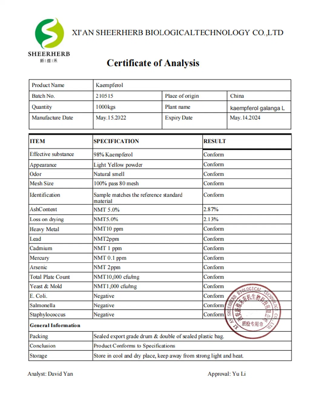 Plan Extract Antioxidant Ingredients Sophora Japonica Extract Quercetin and Kaempferol