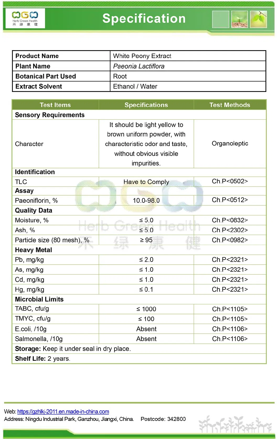 CAS 23180-57-6 Total Glucosides of Paeonia Paeoniflorin Tgp 60% White Peony Extract