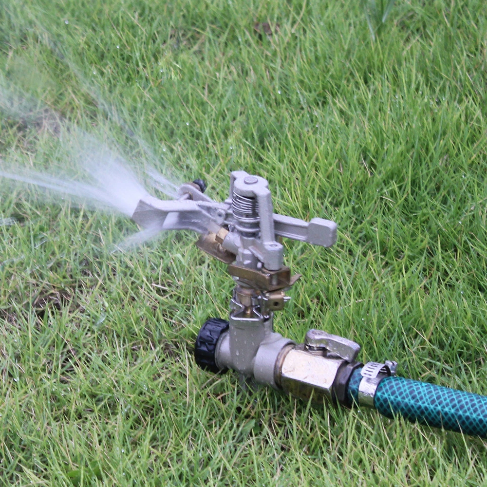 Agriculture Adjustable Metal Rain Bird Sprinkler with Stake