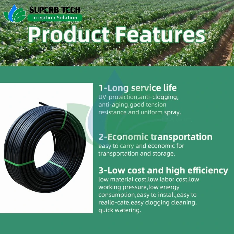 Factory Supply High Quality Farm Irrigaiton LDPE Pipe Irrigation Tubing