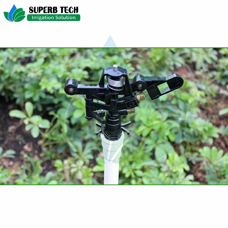 Plastic Adjustable Full Circle Impact Sprinkler for Garden Irrigation Tool