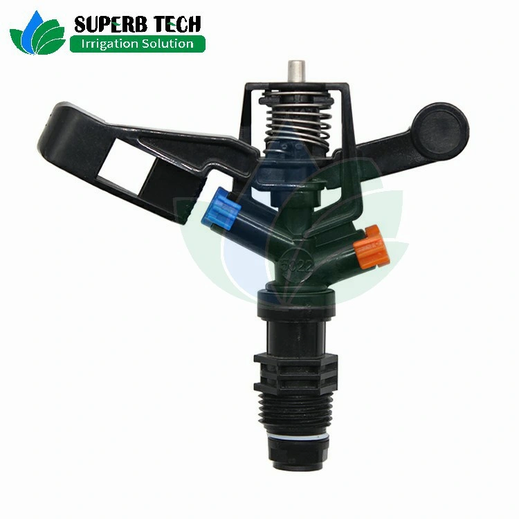 1/2 Inch Rotating Sprinkler Male Thread Impact Sprinkler with Spring