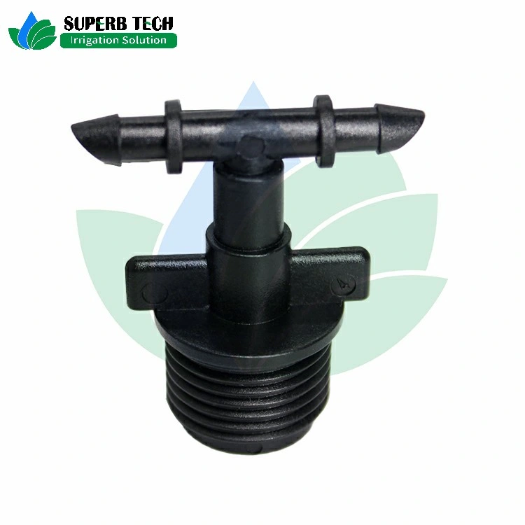 Micro Sprinkler Fitting Connector 1/2inch Male Thread Barb Tee Adaptor Irrigation Micro Sprinkler Fogger Mister