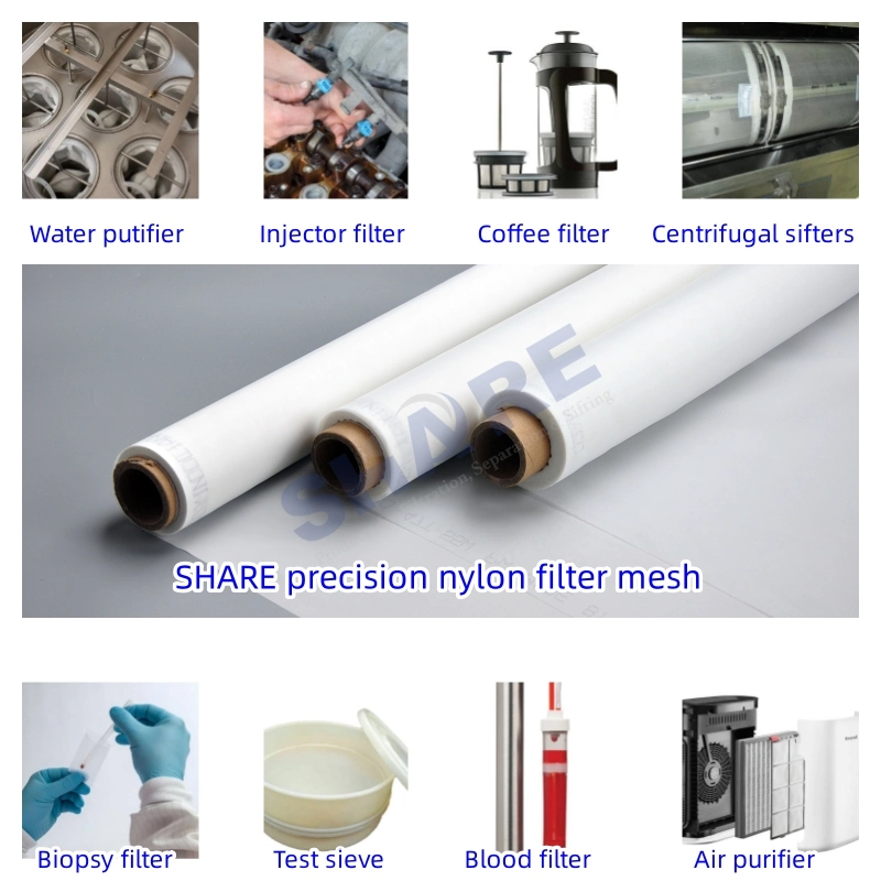 Converted Mesh Filter Components, with Woven Monofilament Material in Nylon