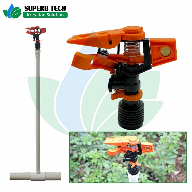 Irrigation Impact Sprinkler 360 Degrees Rotating Adjustable Angle Water Sprayer