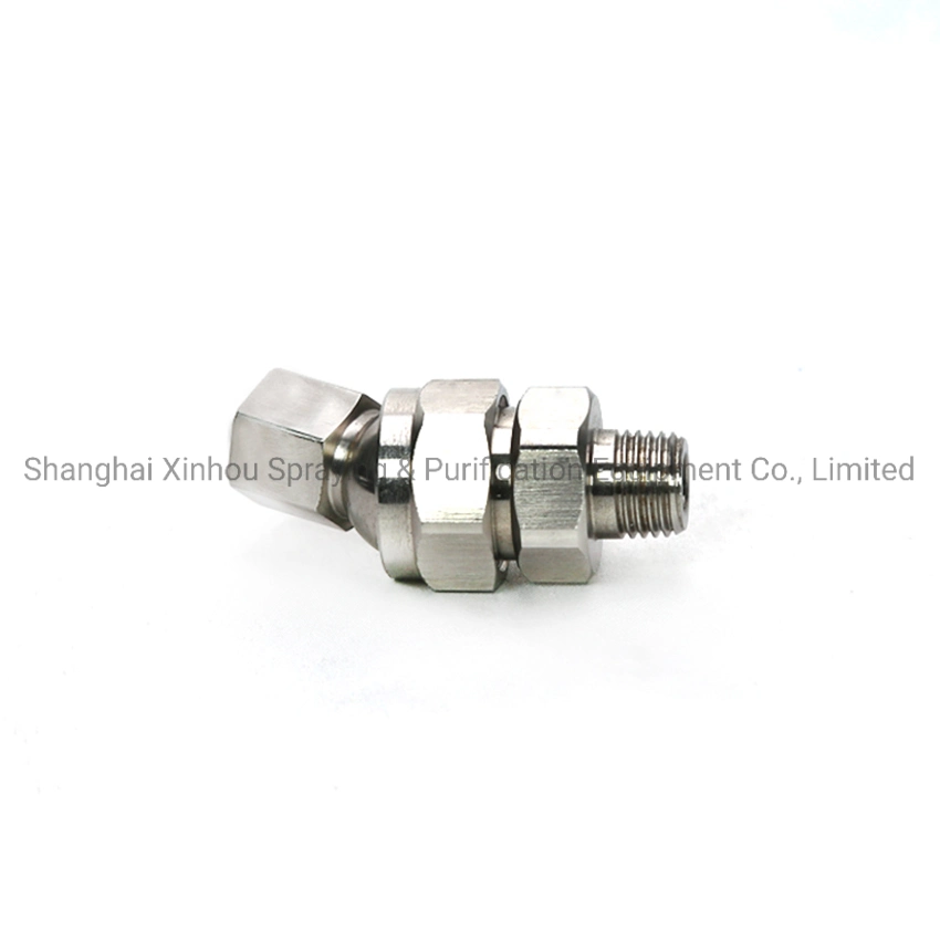 1/4 304 316 Stainless Steel Brass Adjustable Swivel Ball Joint Adaptor Fittings Spray Nozzle