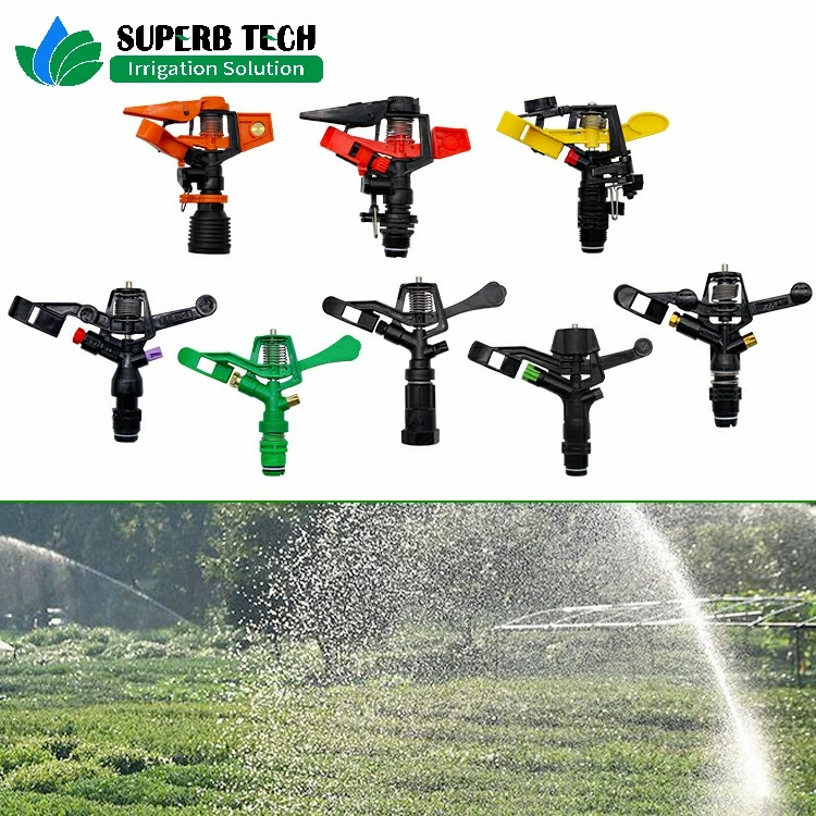 1/2 Inch Plastic Adjustable Impact Sprinkler for Garden Farm Irrigation System