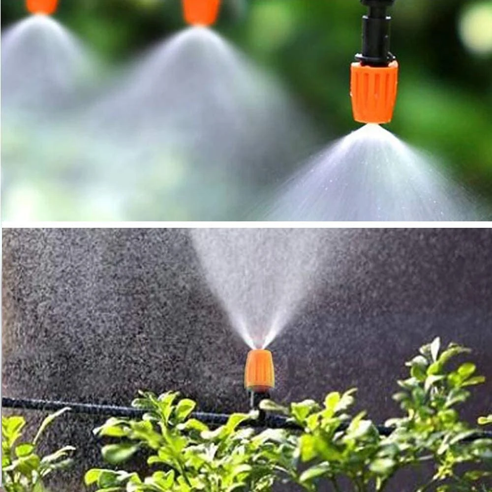 Plastic Adjustable Garden Irrigation Mist Nozzle Micro Sprinkler Fogger Water Nozzle