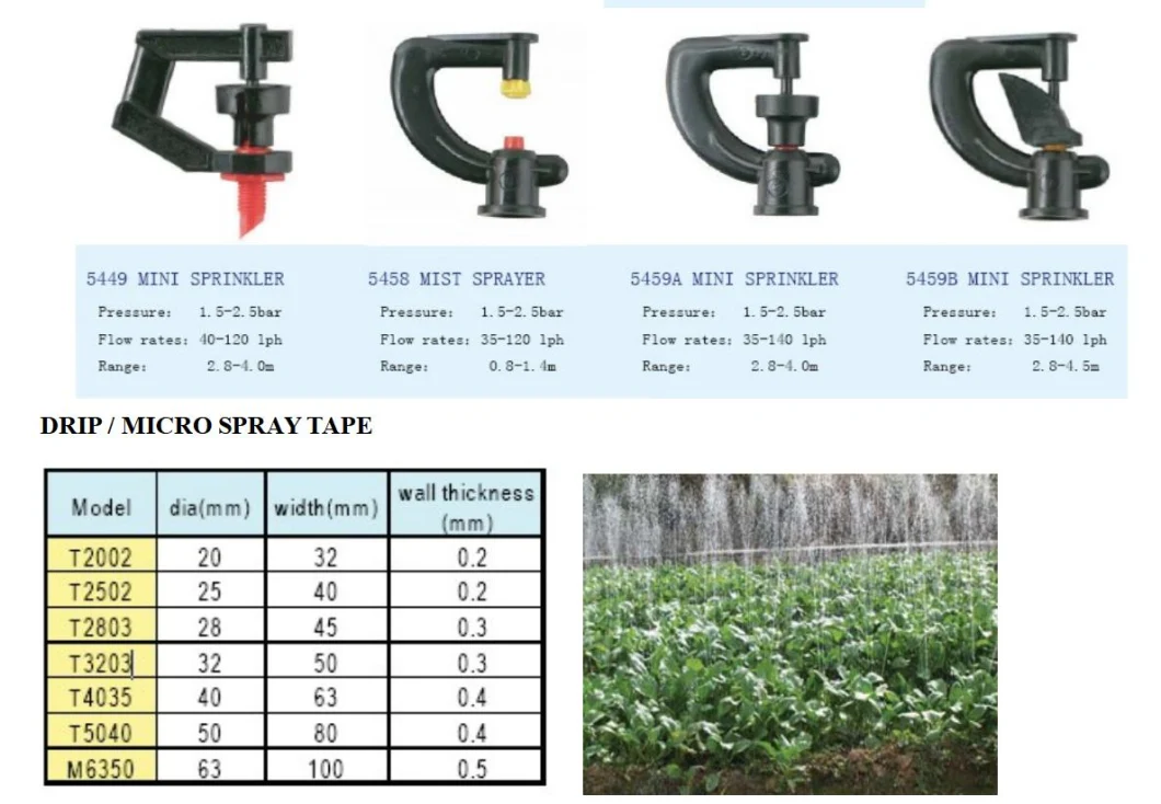 Durable Mini Plastic Sprinkler for Irrigation