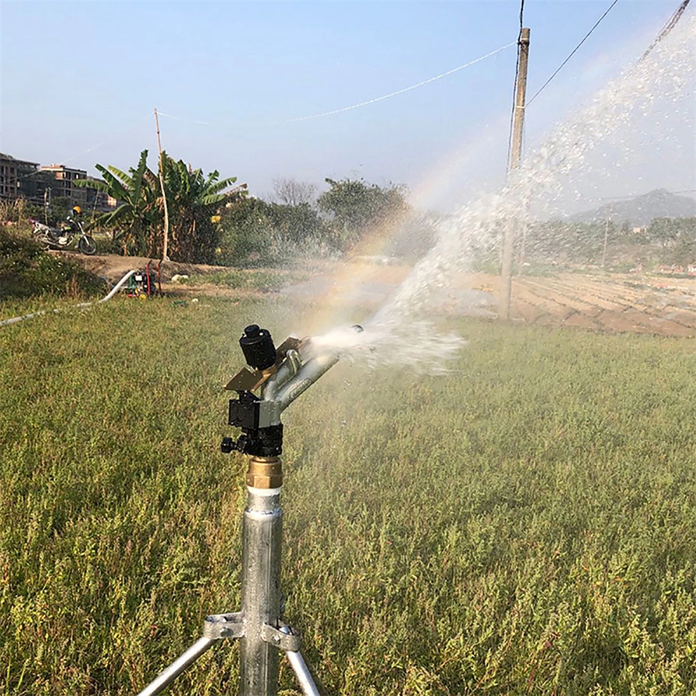 High Quality 1.5&quot; Adjustable Long Distance Agricultural Irrigation Rain Gun Sprinkler Rocker Impact Sprinkler