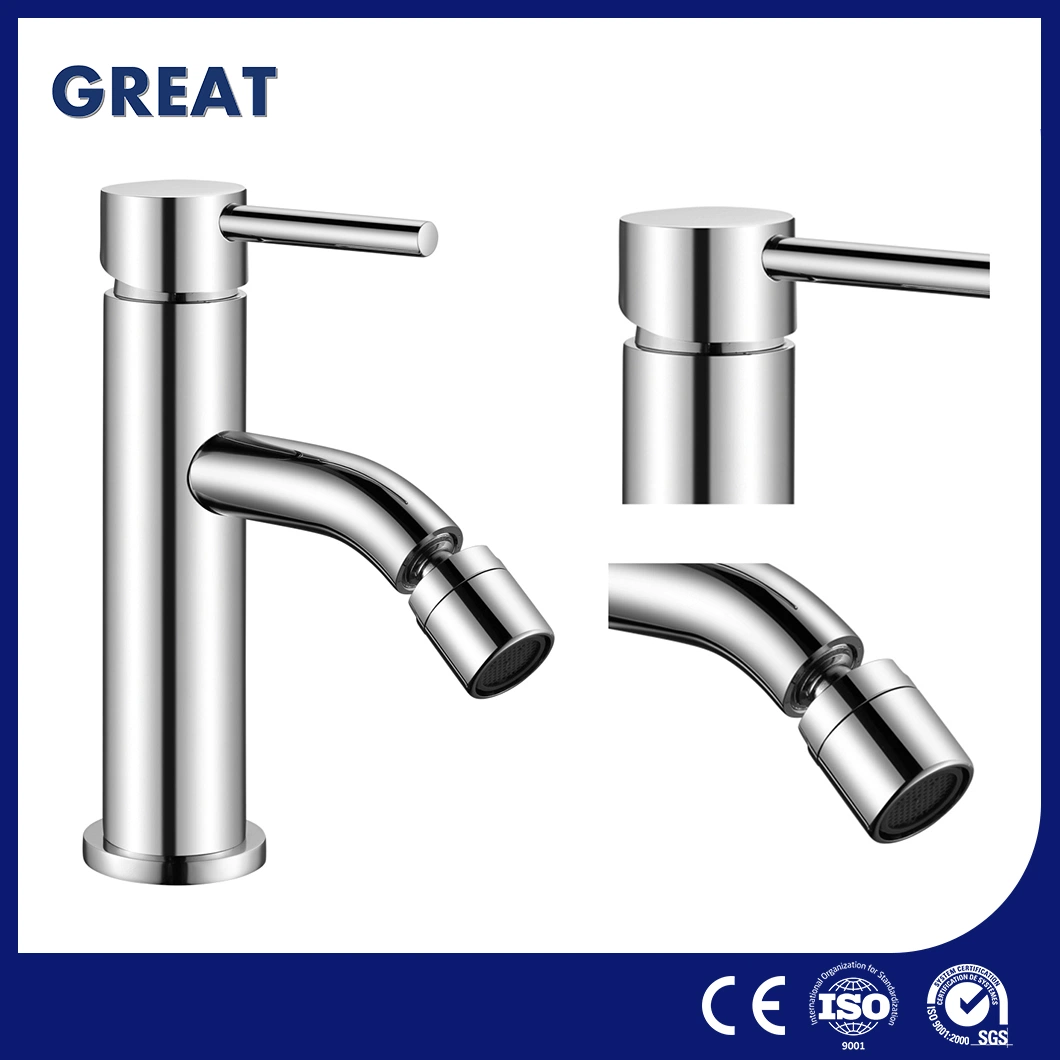 Great Toilet Bidet Faucets Supplier Gl32207A321 Chrome Single Lever Bidet Faucet Widespread Self Cleaning Bidet Faucet Wholesale Faucet Bidet Sprayer for Toilet