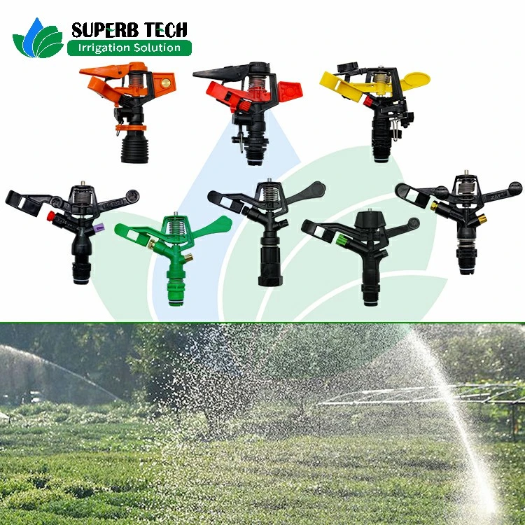 3/4 Inch Plastic Adjustable Impact Sprinkler for Farm Irrigation System