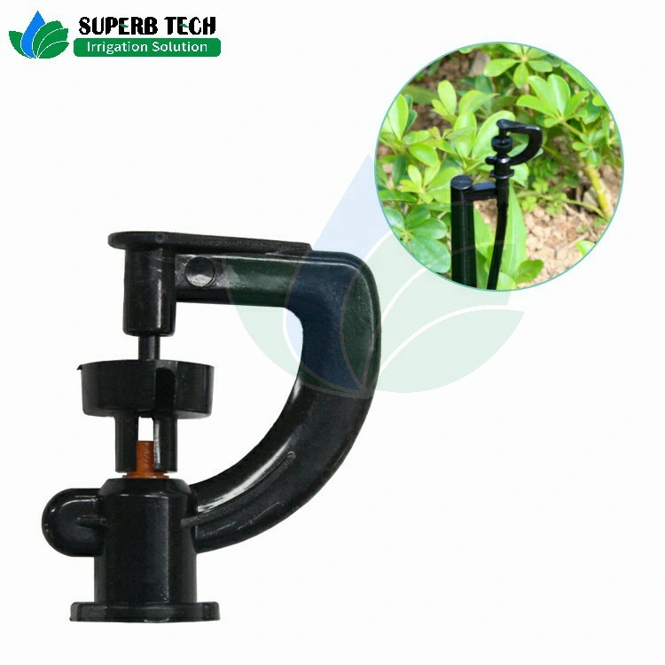 a 360 Degree Rotating Plastic Microjet for Premium Garden Irrigation