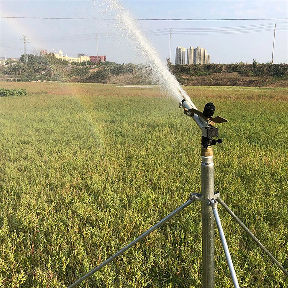 High Quality 1.5&quot; Adjustable Long Distance Agricultural Irrigation Rain Gun Sprinkler Rocker Impact Sprinkler