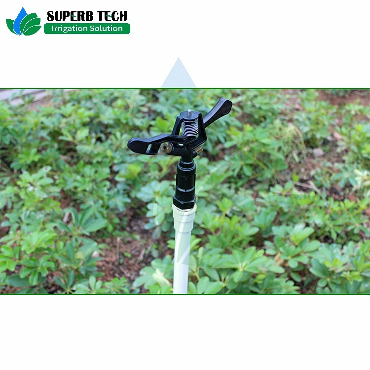 Female Thread Plastic Impact Sprinkler 360 Degree Rotating Sprayer for Irrigation