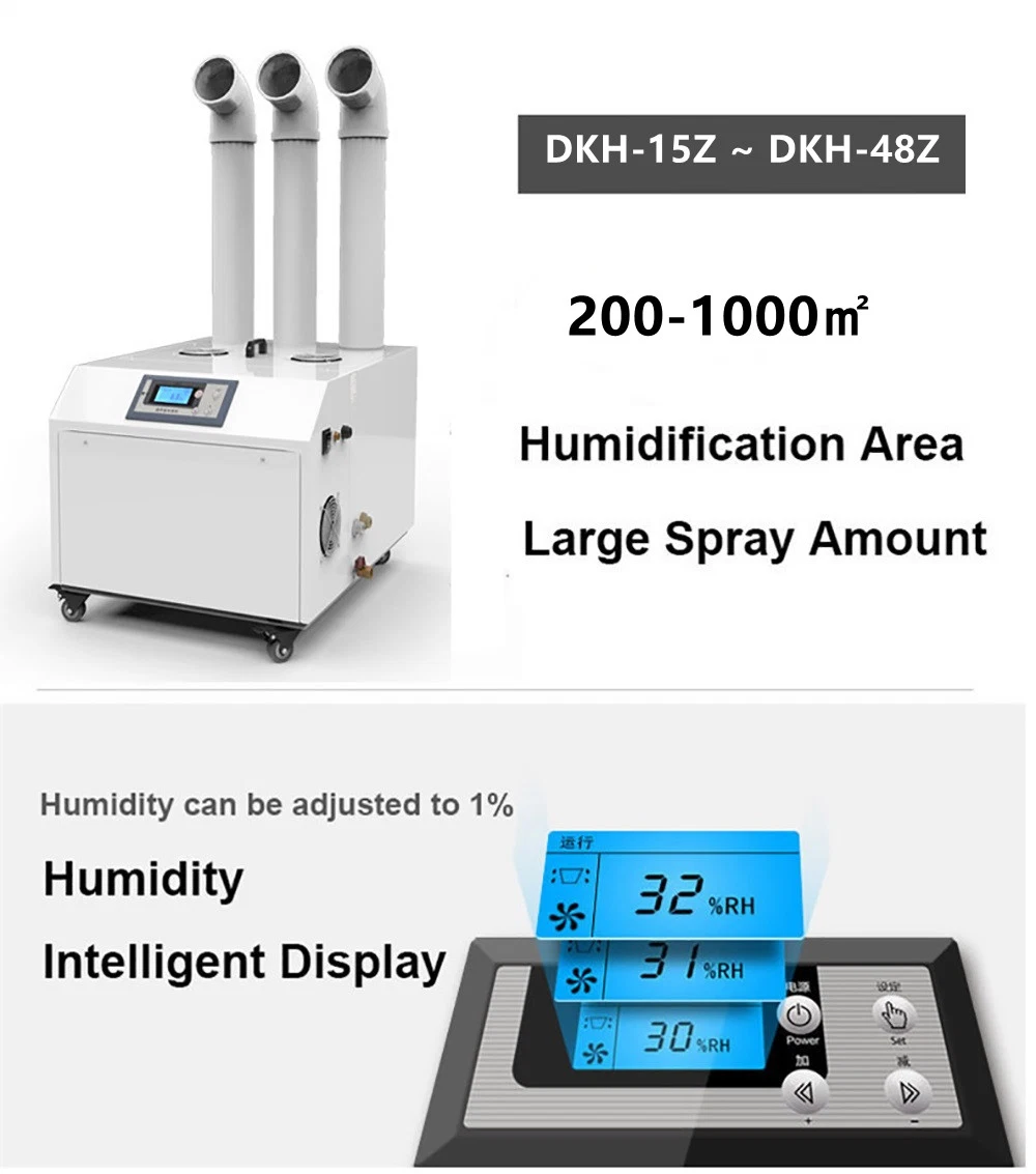 Pure Water Mist Discharge 18L/Hr Industrial Air Ultrasonic Humidifier with Low Price