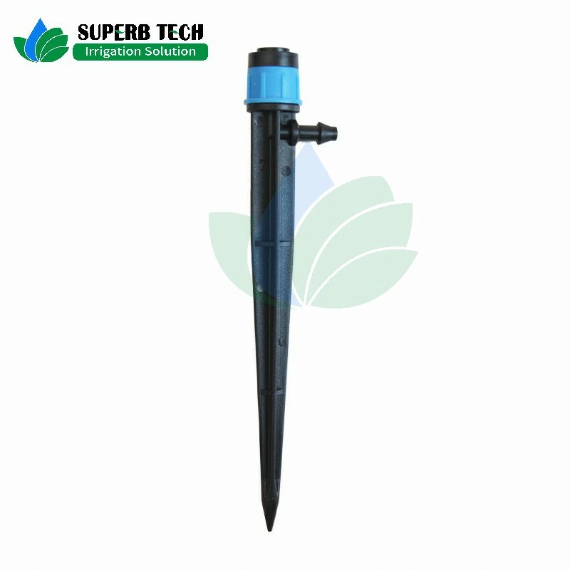 360 Degrees Adjustable Garden Bubbler Dripper with Stake for Agriculture Irrigation