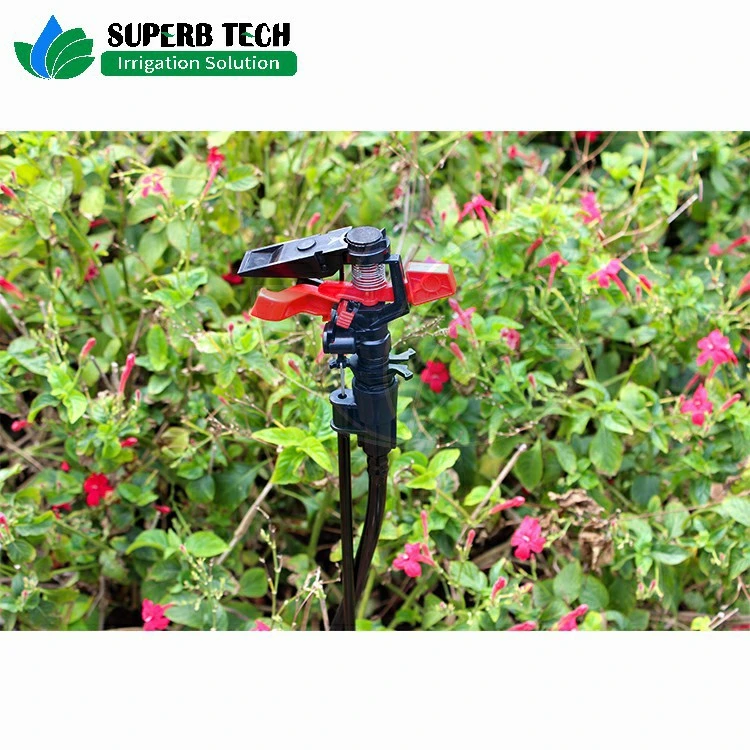 Farm Irrigation System Plastic Adjustable Full Circle Impact Sprinkler Sprayer