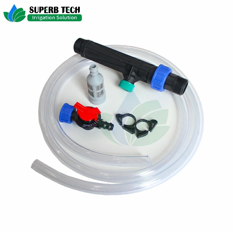 Soft Tubing Valve Venturi Injector Kit for Drip Irrigation Fertilization