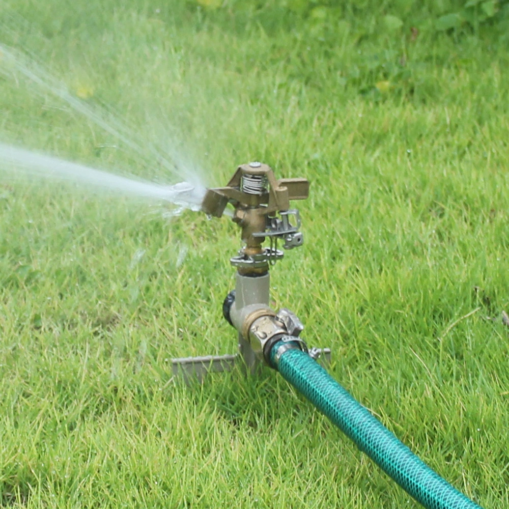 Agriculture Adjustable Metal Rain Bird Sprinkler with Stake