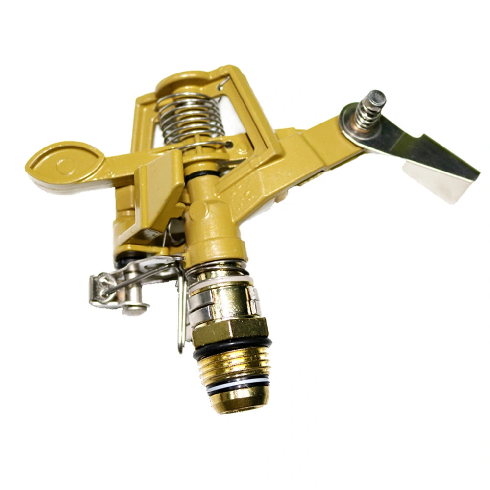 Garden Rotating Rocker Impact Sprinkler 1/2 Inch Male Thread Brass Lawn Watering Adjustable Nozzle Irrigation Sprinkler