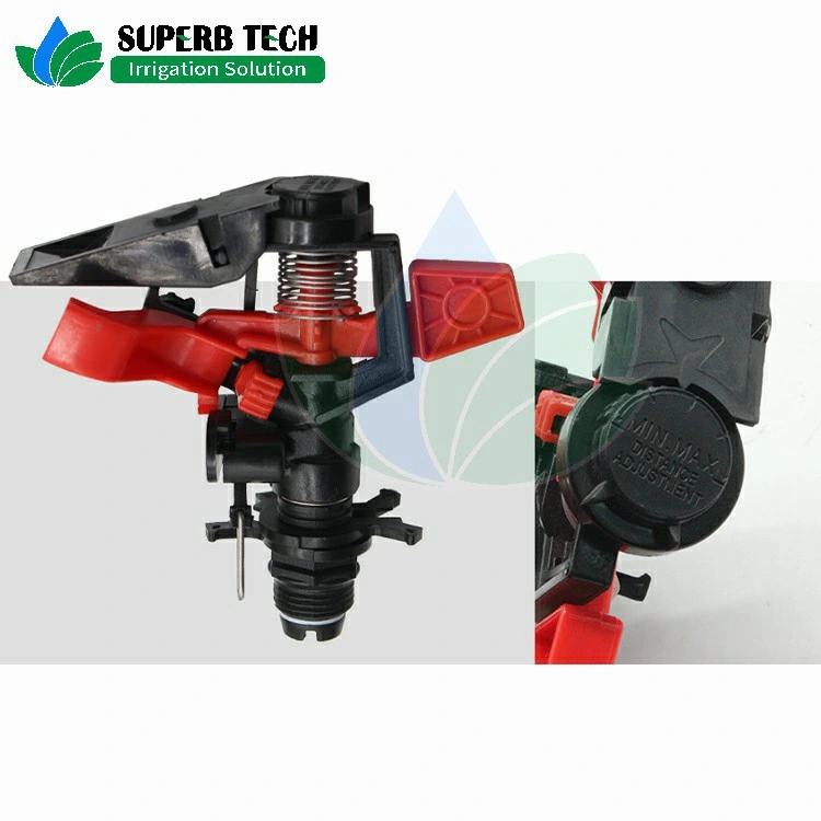 Farm Irrigation System Plastic Adjustable Full Circle Impact Sprinkler Sprayer