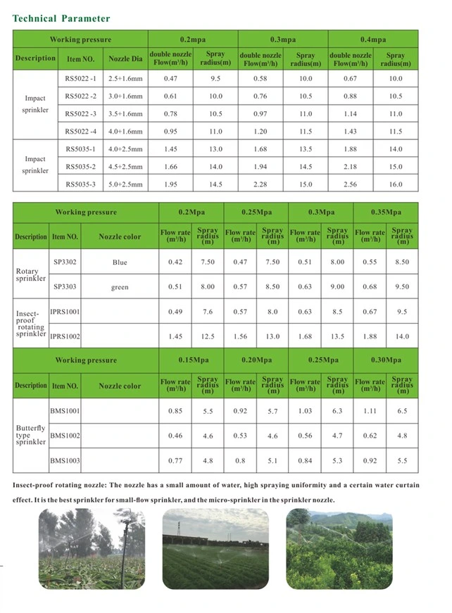 Sprinkler Irrigation System Drip Irrigation System Irrigation Mini Sprinkler