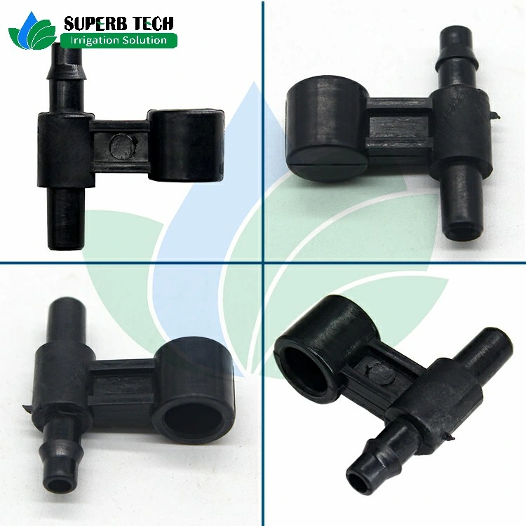 Tee Type Barbed Plastic Holder Support for Micro Sprinkler Irrigation