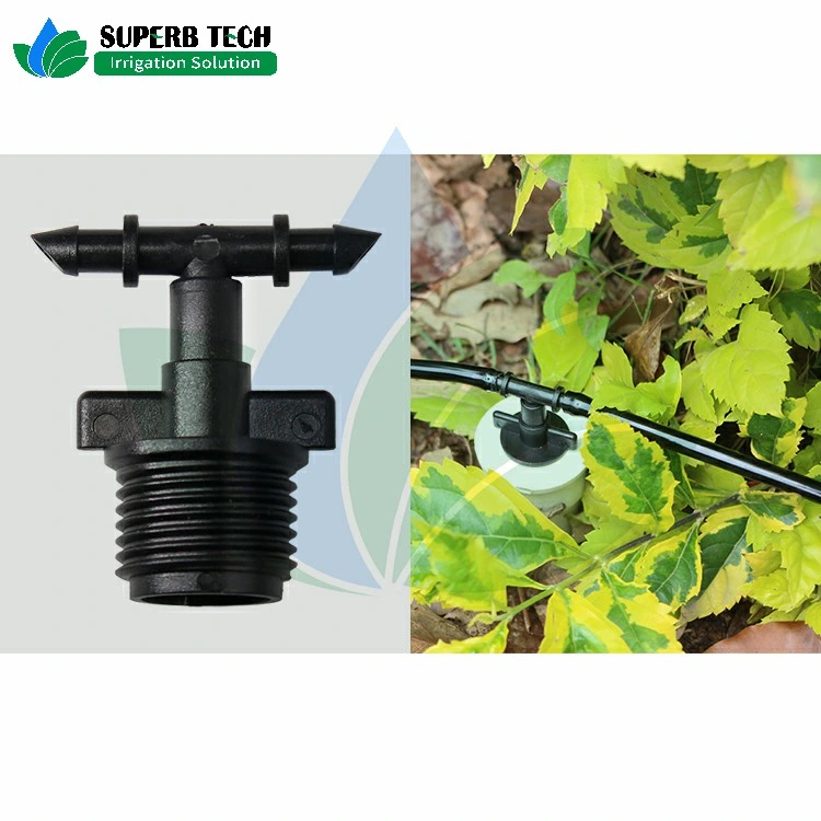 Micro Sprinkler Fitting Connector 1/2inch Male Thread Barb Tee Adaptor Irrigation Micro Sprinkler Fogger Mister