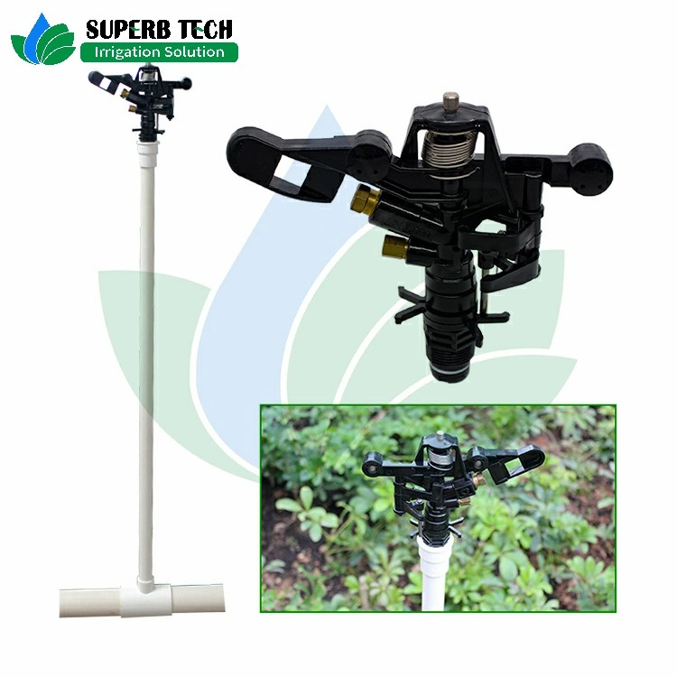 Plastic Adjustable Full Circle Impact Sprinkler for Garden Irrigation Tool