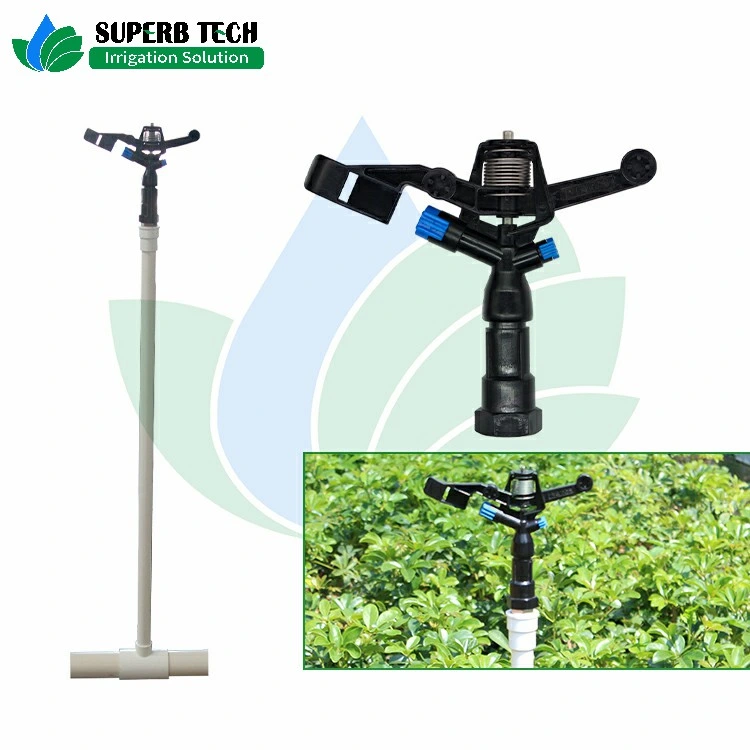 Plastic Impact Sprinkler 3/4inch Internal Thread 360 Degree Automatic Rotating Sprayer