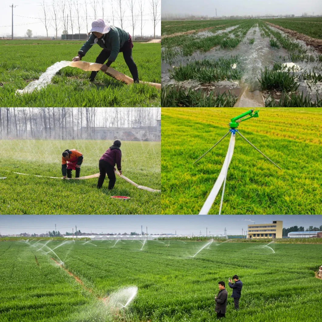 Automatic Mobile Agricultural Sprinkler Hose Reel Irrigation System Used in Large Farm