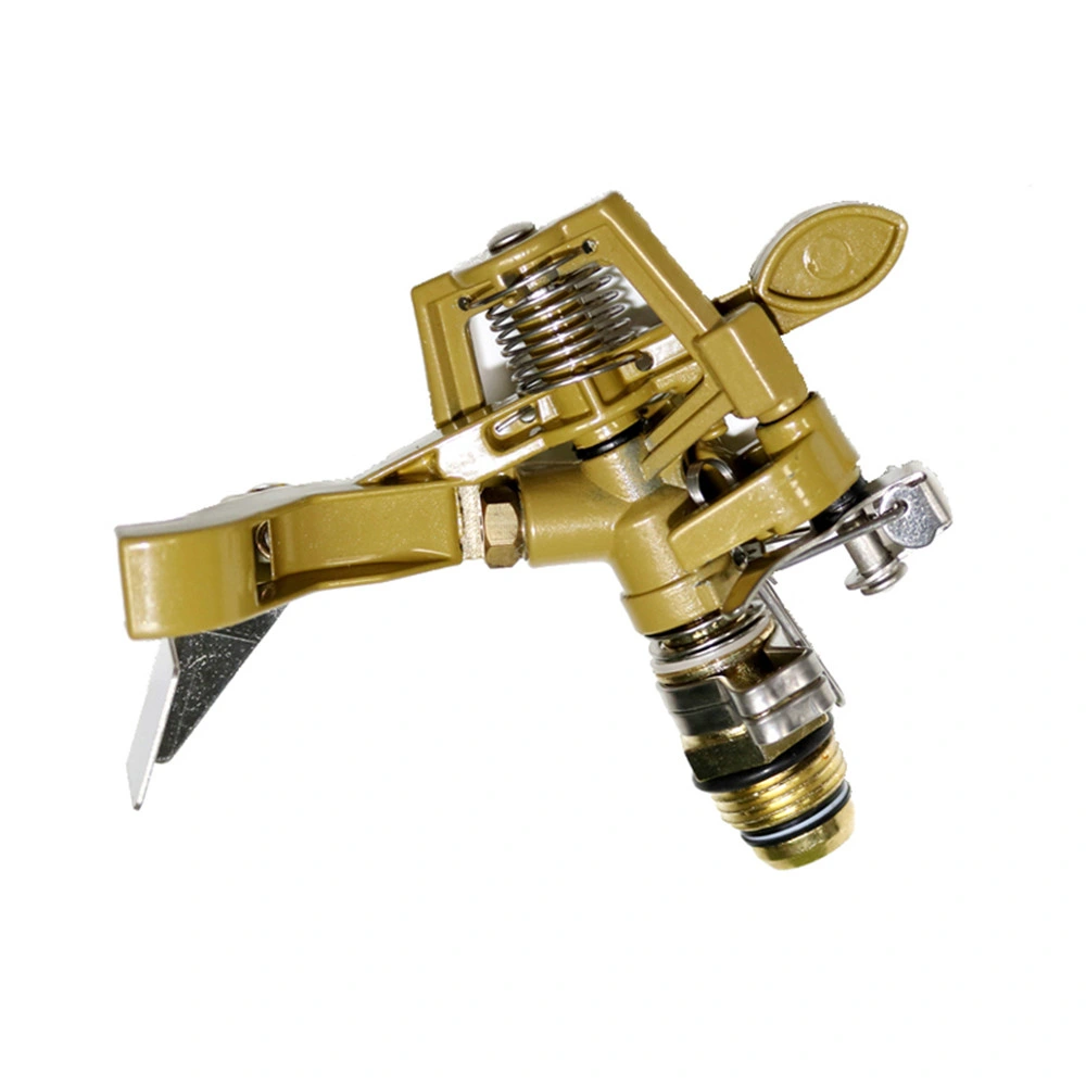 Garden Rotating Rocker Impact Sprinkler 1/2 Inch Male Thread Brass Lawn Watering Adjustable Nozzle Irrigation Sprinkler