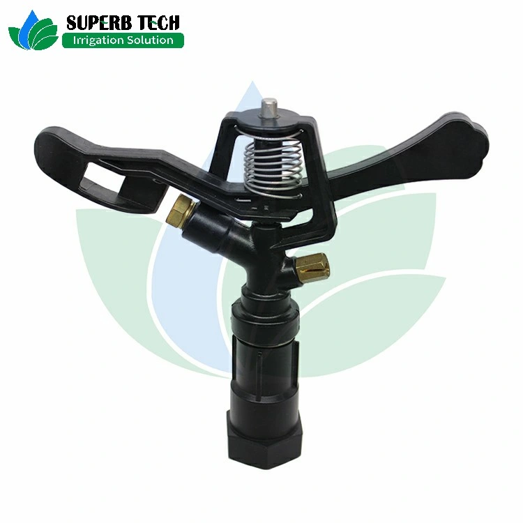 Female Thread Plastic Impact Sprinkler 360 Degree Rotating Sprayer for Irrigation