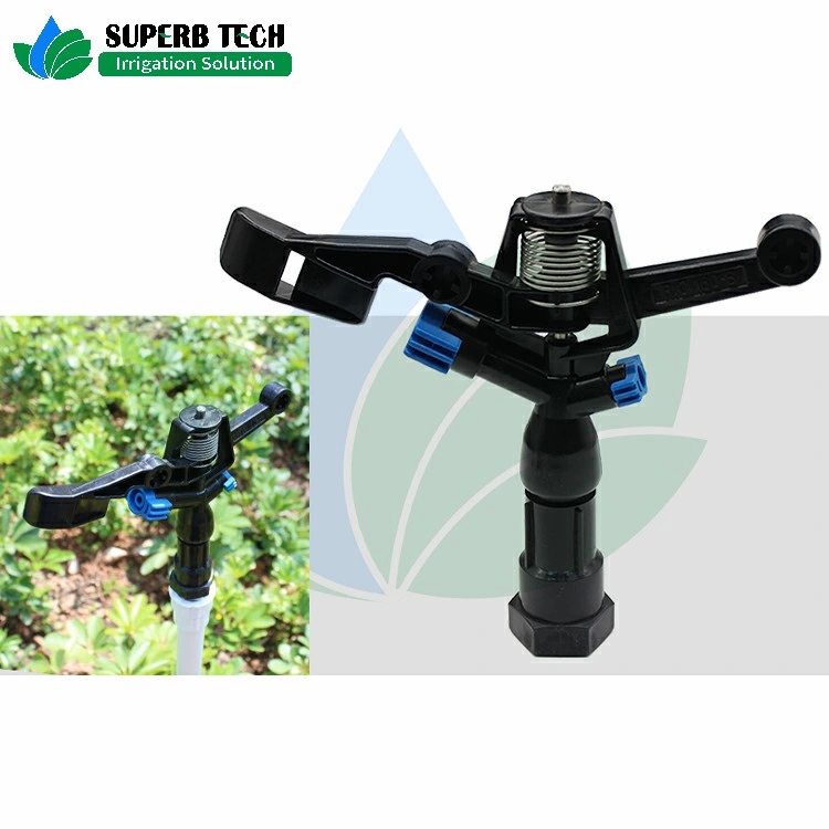 Plastic Impact Sprinkler 3/4inch Internal Thread 360 Degree Automatic Rotating Sprayer