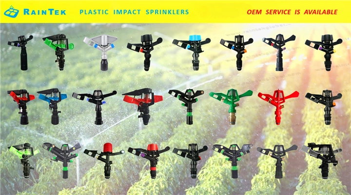 3/4&quot; Male Thread Plastic Impact Sprinkler with 360 Degree Rotating