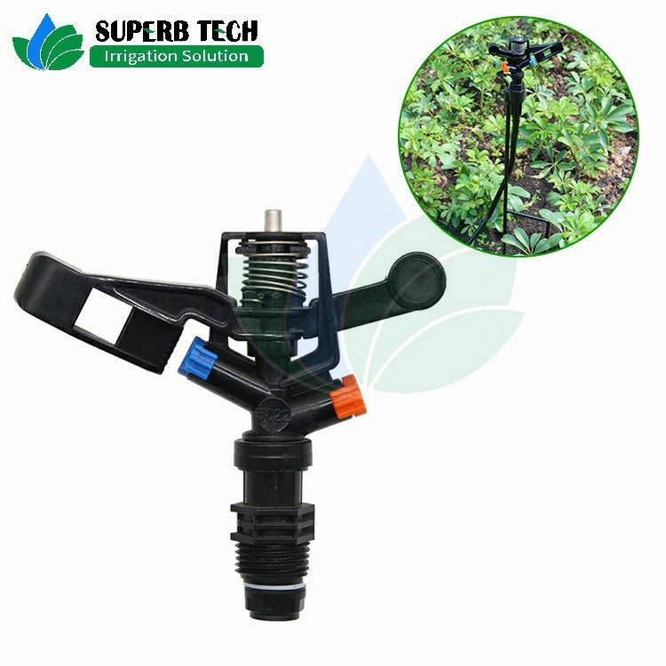 1/2 Inch Rotating Sprinkler Male Thread Impact Sprinkler with Spring