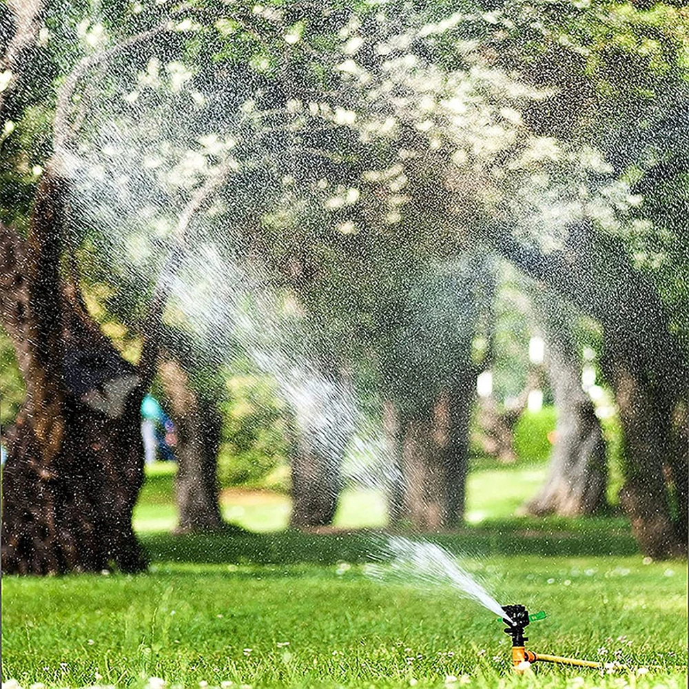 Rotating Rocker Sprinklers 360 Degree Impact Sprinklers with Bracket Quick Connector Garden Yard Lawn Irrigation Watering Nozzle