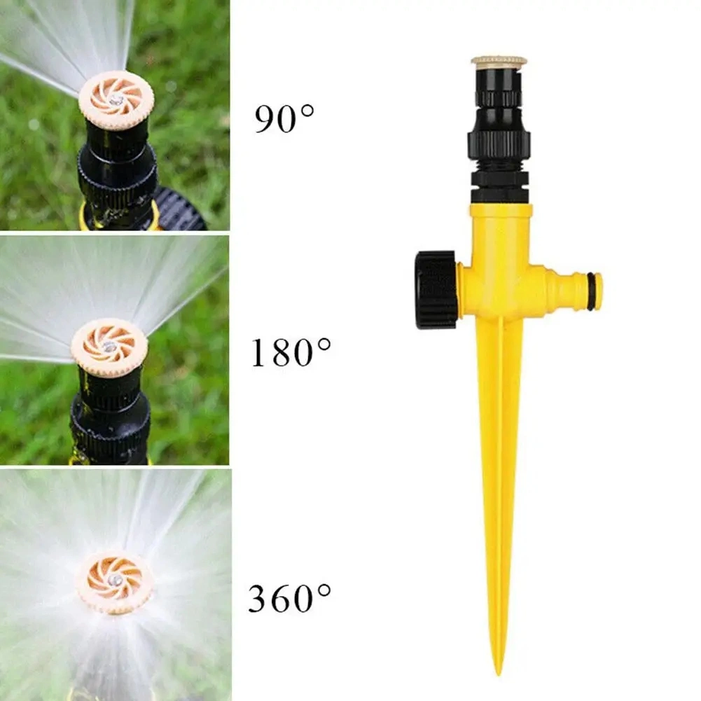 360&deg; Garden Sprinkler Rotation Irrigation Watering System Automatic Agriculture Lawn Farm Greenhouse Spray Nozzle Tool