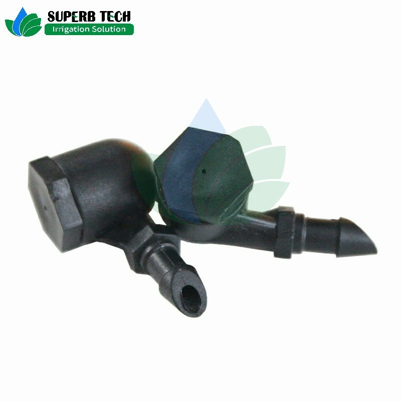 Black Plastic Microjet for Irrigation Sprinkler Water Sprinkling Mircojet Fogger Sprayer