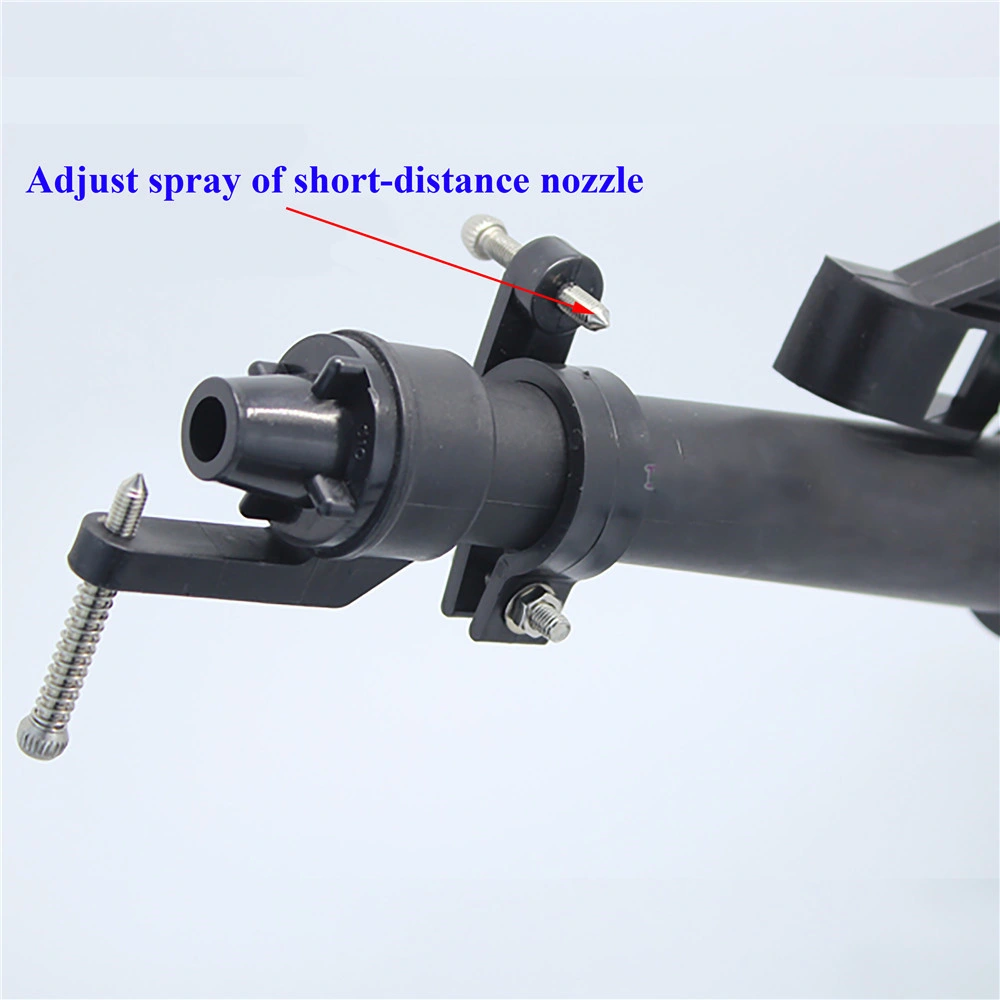 Plastic 1.5 Inch Female Thread Impact Sprinkler Adjustable Farmland Lawn Irrigation Rain Gun