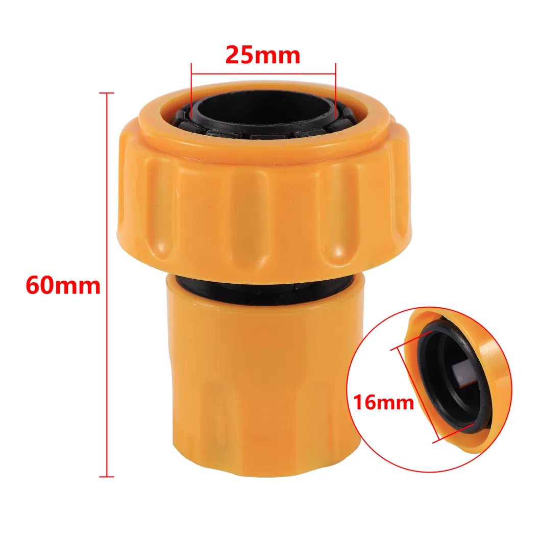 Garden Irrigation Car Wash Connector 1/2 5/8 1 Inch Hose Repair Water Pipe Quick Coupler 12/16/25mm Faucet Adapter