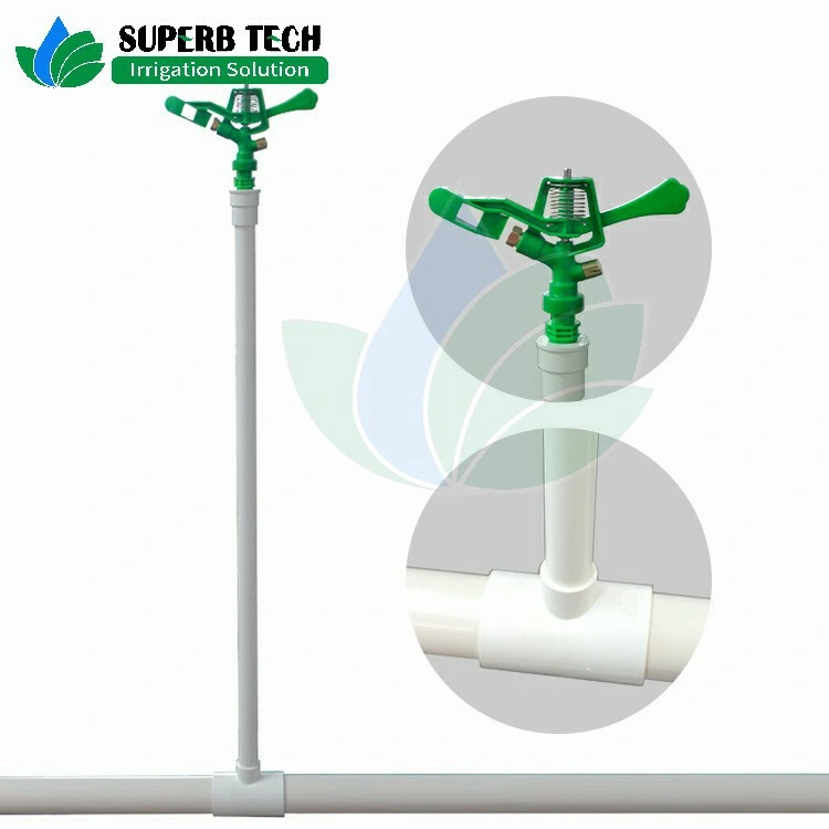 Agricultural Irrigation Auto Watering Adjustable Plastic Impact Sprinkler