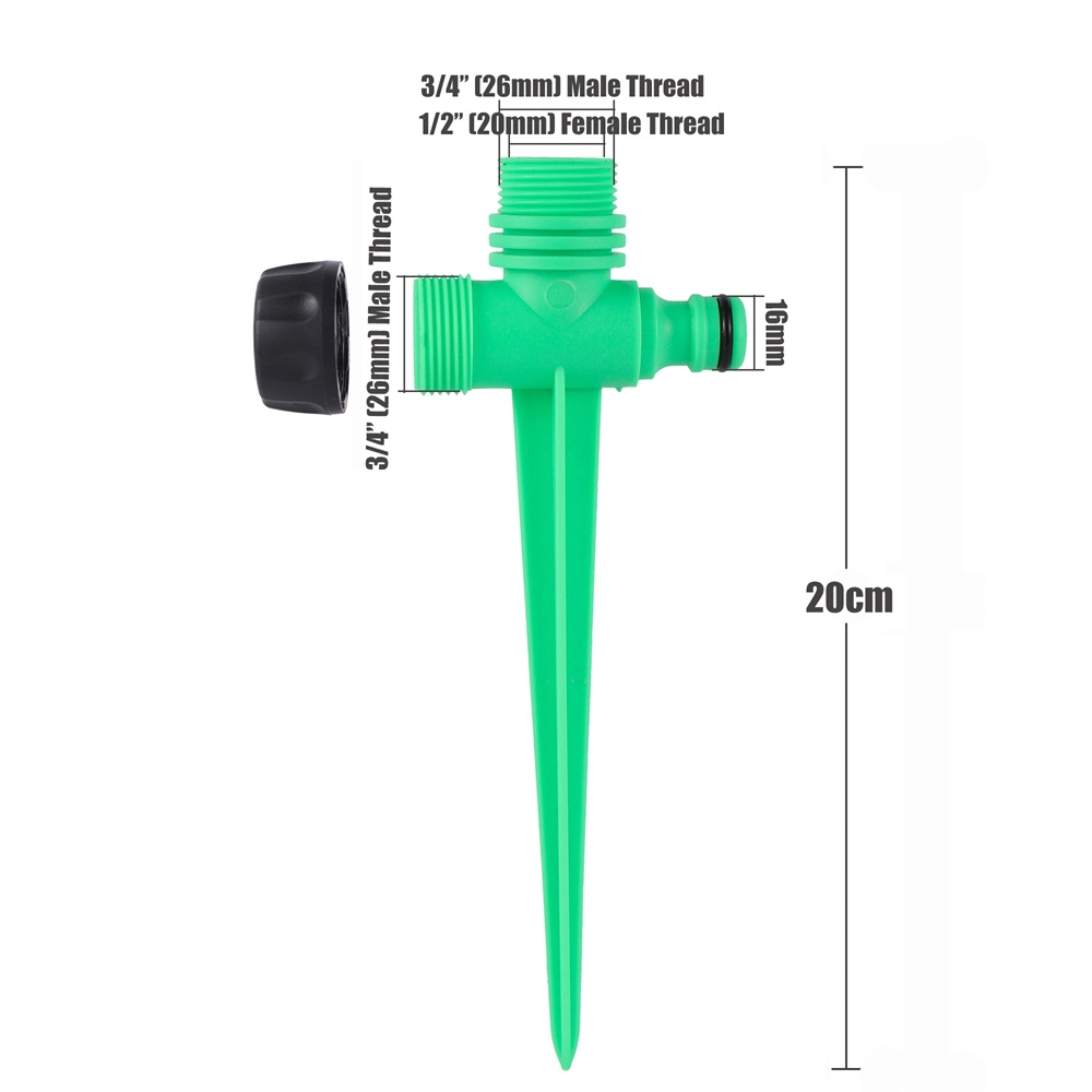 360 Degree Adjustable Rotating Rocker Sprinkler Garden Yard Lawn Grass Irrigation Watering Nozzle